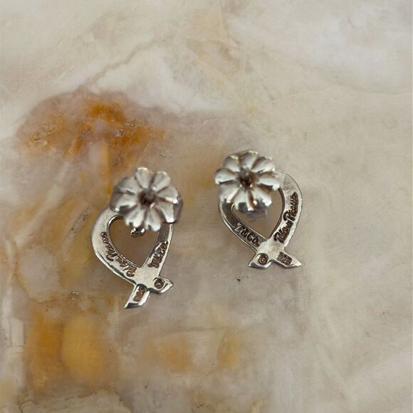 Tiffany & Co. Paloma Picasso Loving Heart Earrings Sterling Silver - Picture 2 of 9